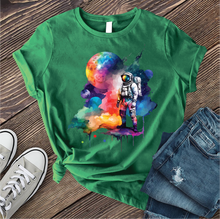 Load image into Gallery viewer, Galactic Watercolor Astronaut T-shirt
