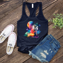 Load image into Gallery viewer, Galactic Watercolor Astronaut Women&#39;s Tank Top
