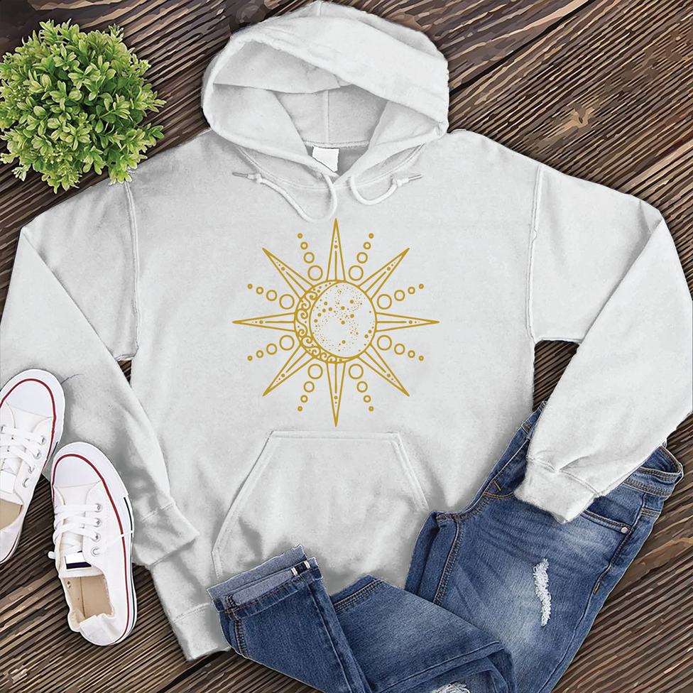 Geometric Sun and Moon Hoodie Image