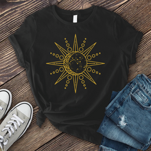 Load image into Gallery viewer, Geometric Sun and Moon T-shirt
