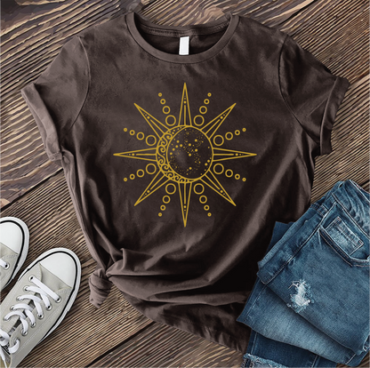 Geometric Sun and Moon T-shirt