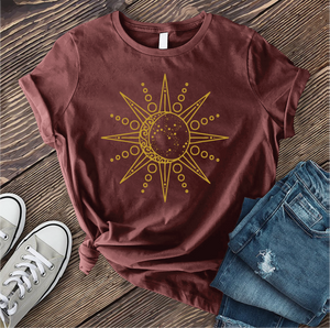 Geometric Sun and Moon T-shirt