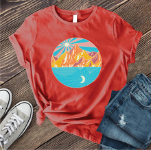 Load image into Gallery viewer, Summer Mountain Sun and Moon T-shirt
