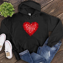 Load image into Gallery viewer, Red Stained Glass Heart Hoodie
