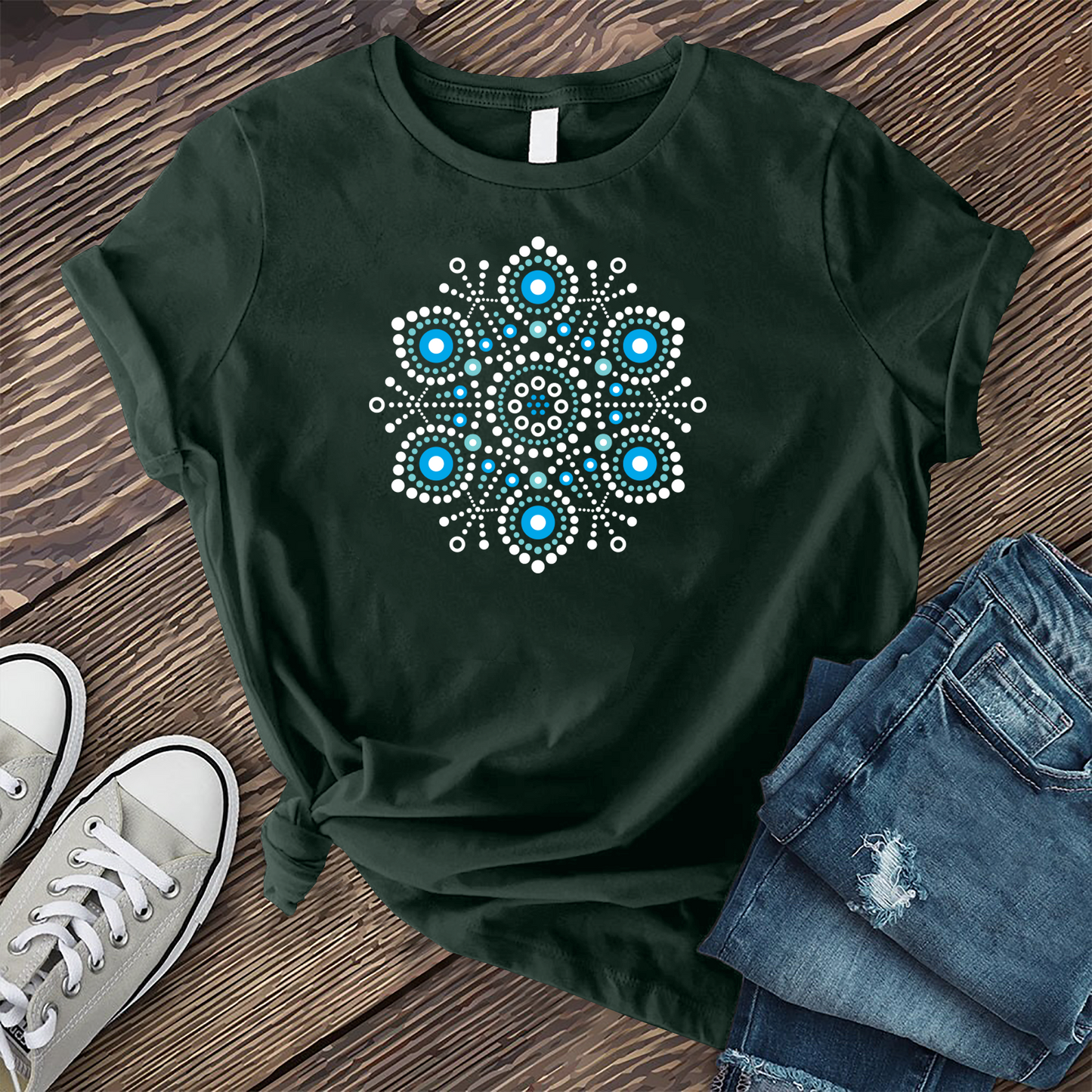 Abstract Snowflake T-shirt