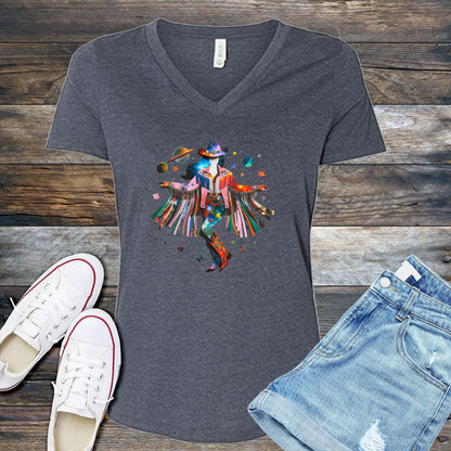 Paper Cosmic Cowgirl V-Neck