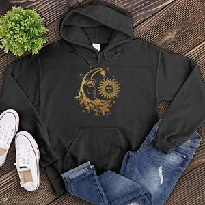 Sun And Moon Floral Star Hoodie