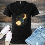 Sun Stars and Moon V-Neck's Image