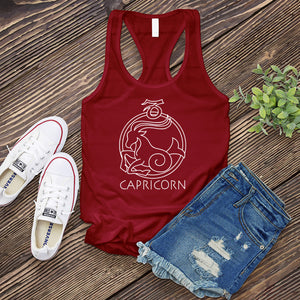 Capricorn Line Art Women's Tank Top