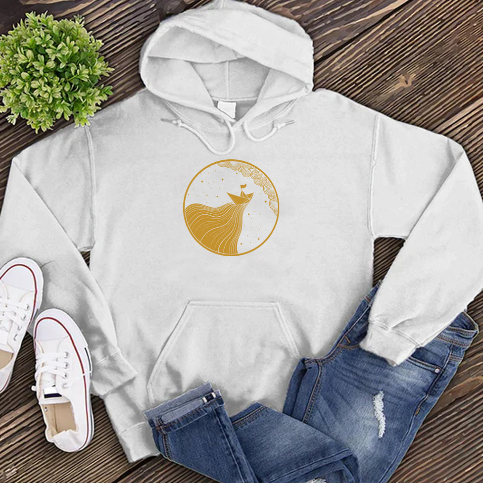 Soaring Paper Boat Hoodie Image