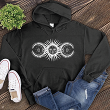 Load image into Gallery viewer, Crystal Sun And Moon Hoodie
