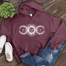 Load image into Gallery viewer, Crystal Sun And Moon Hoodie
