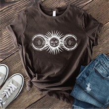 Load image into Gallery viewer, Crystal Sun And Moon T-shirt
