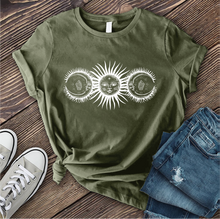 Load image into Gallery viewer, Crystal Sun And Moon T-shirt
