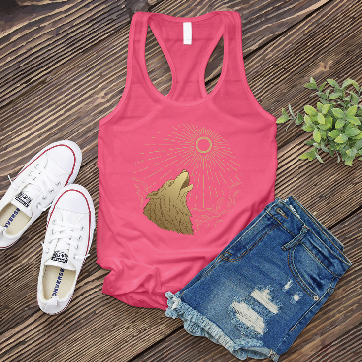 Moonlight Howling Wolf Women's Tank Top's Image