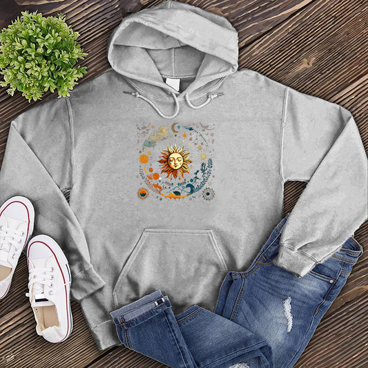Cosmic Sun and Elements Hoodie
