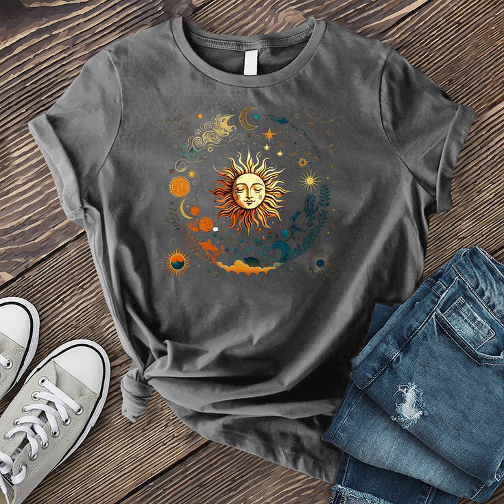 Cosmic Sun and Elements T-shirt's Image