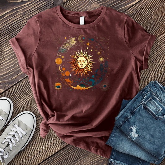 Cosmic Sun and Elements T-shirt