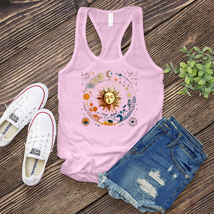 Cosmic Sun and Elements Women's Tank Top's Image