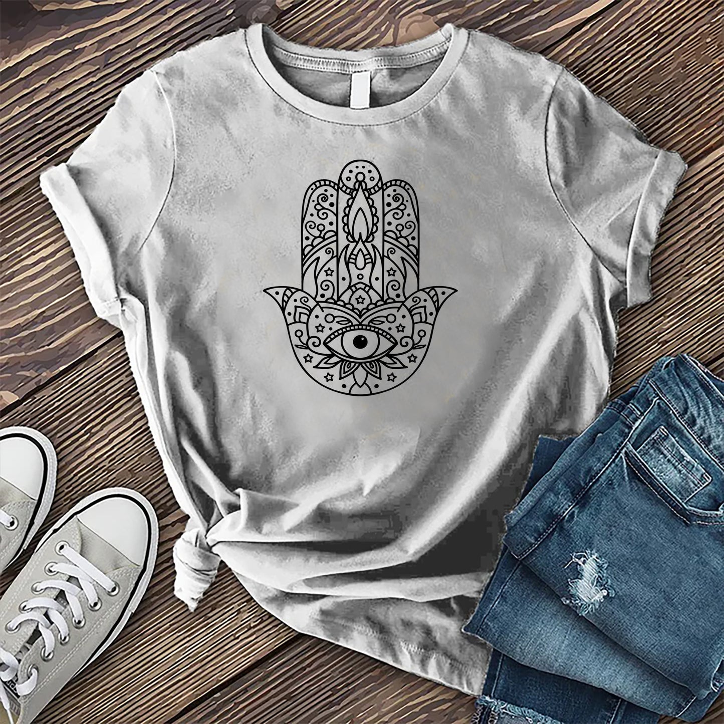 Cosmic Hamsa Eye T-shirt