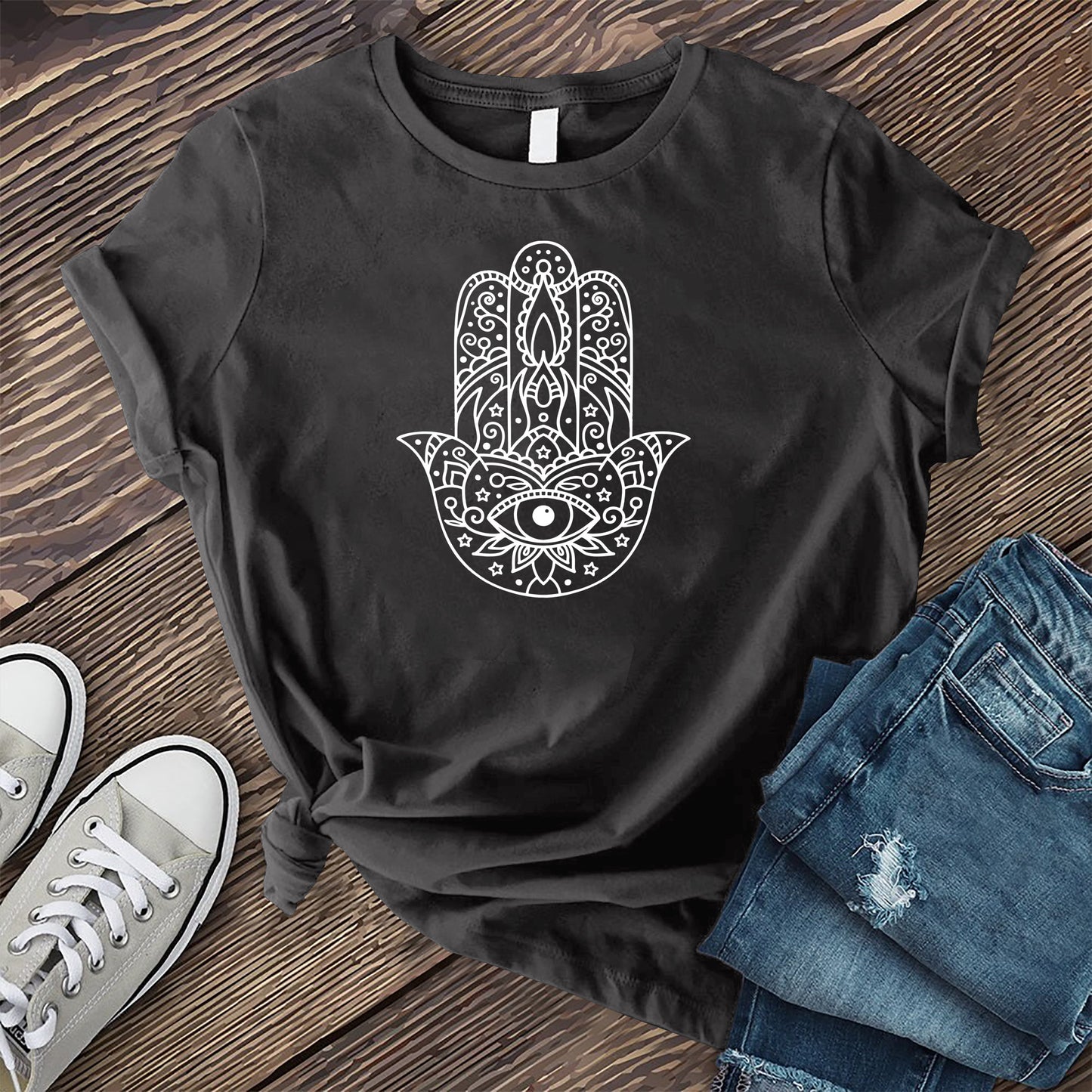 Cosmic Hamsa Eye T-shirt