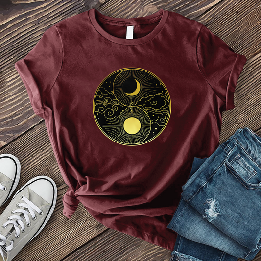 Sun and Moon Yin Yang T-shirt