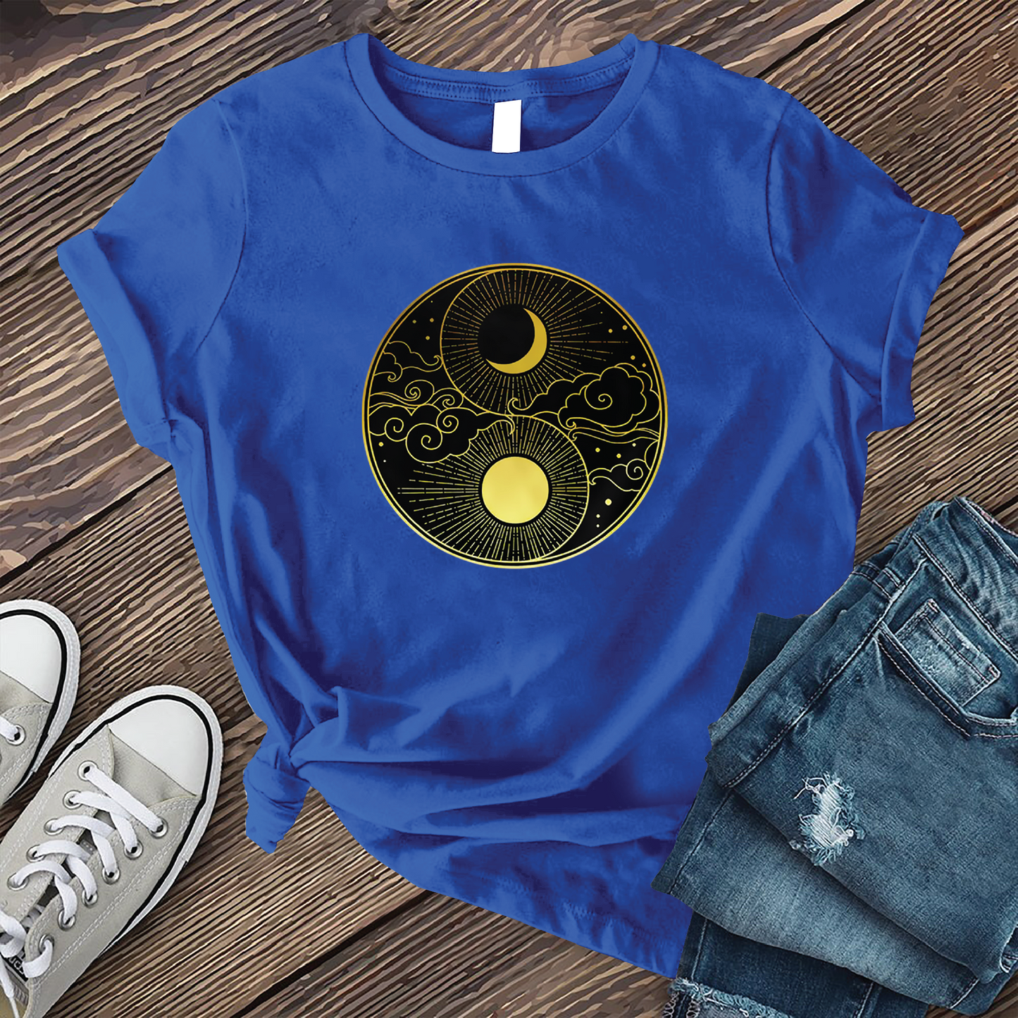 Sun and Moon Yin Yang T-shirt