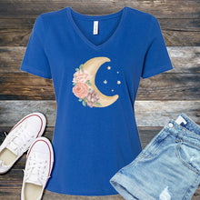 Load image into Gallery viewer, Watercolor Moon V-Neck
