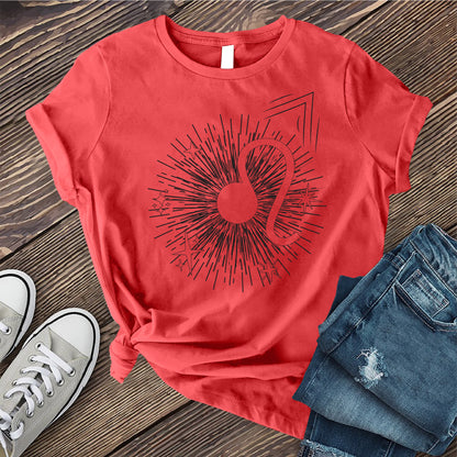 Leo Symbol Star Burst T-Shirt