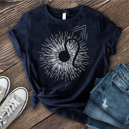 Leo Symbol Star Burst T-Shirt