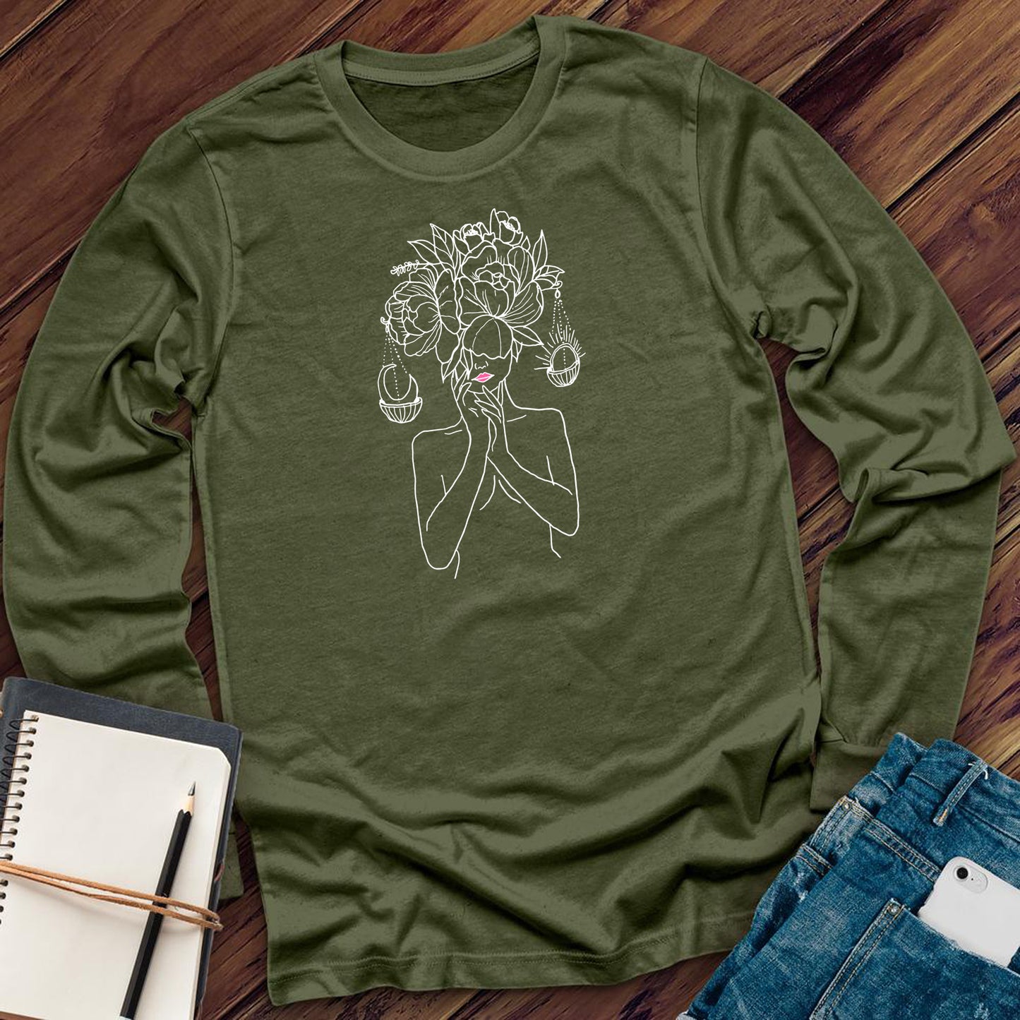 Libra Woman With Scale Long Sleeve
