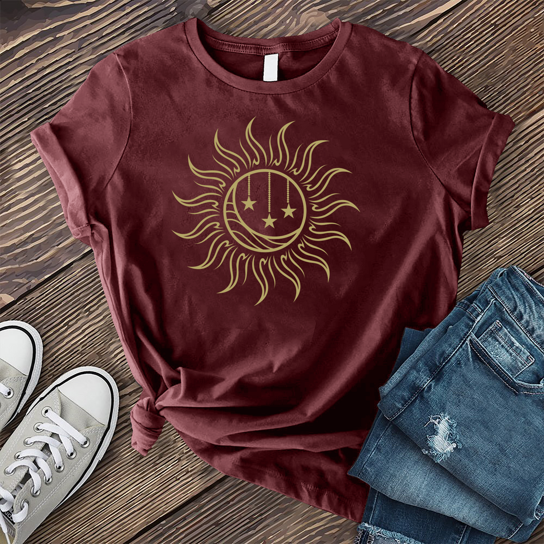 Falling Star Sun and Moon T-shirt