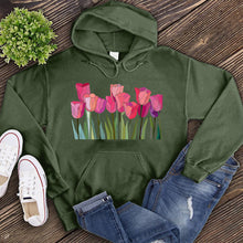 Load image into Gallery viewer, Tulips Stained Glass Hoodie
