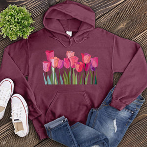 Tulips Stained Glass Hoodie