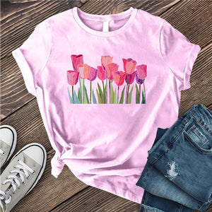 Tulips Stained Glass T-Shirt