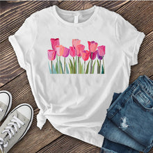 Load image into Gallery viewer, Tulips Stained Glass T-Shirt
