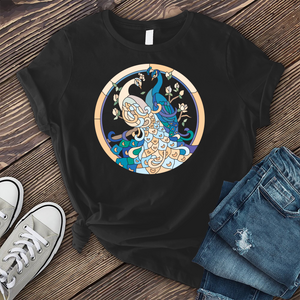 Peacocks Stained Glass T-shirt