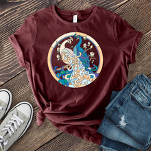 Load image into Gallery viewer, Peacocks Stained Glass T-shirt
