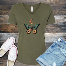 Load image into Gallery viewer, Lunar Seeing Eye Butterfly V-Neck
