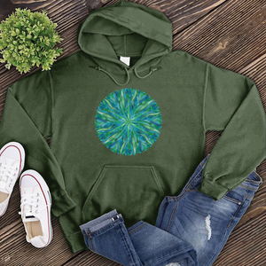 Watercolor Leaf Mandala Hoodie