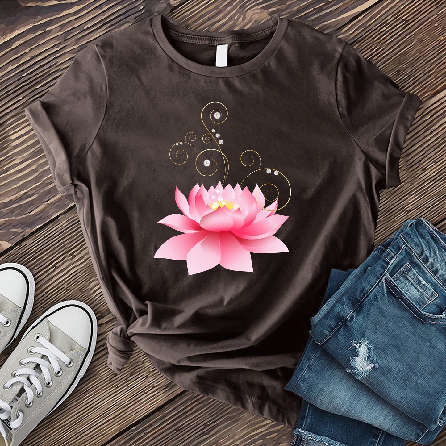 Diamond Pink Lotus T-Shirt