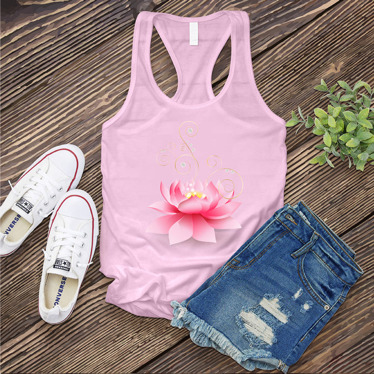 Diamond Pink Lotus Women's Tank Top's Image