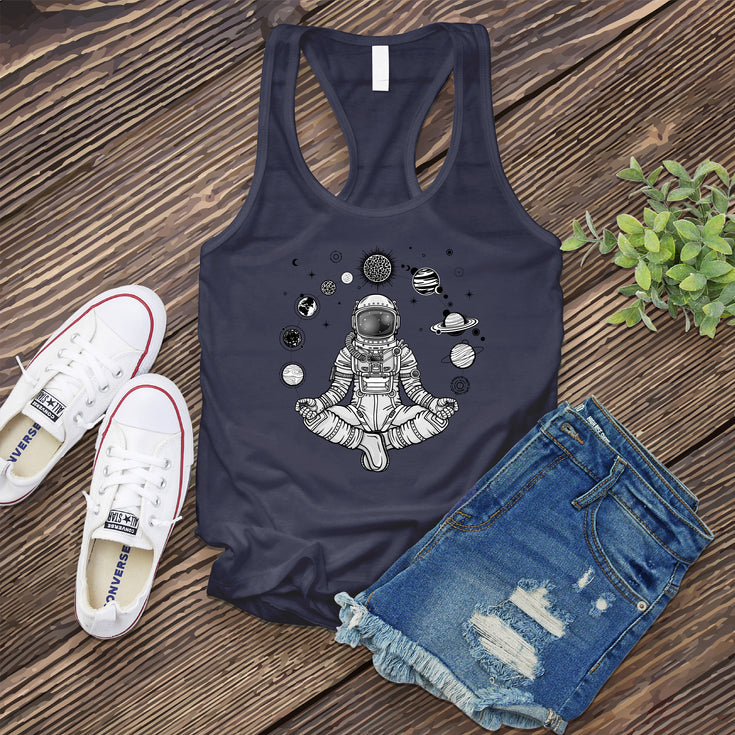 Meditating Astronaut Women's Tank Top's Image