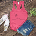 Line Art Spaceship Women's Tank Top's Image