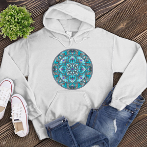 Teal Stained Glass Hoodie