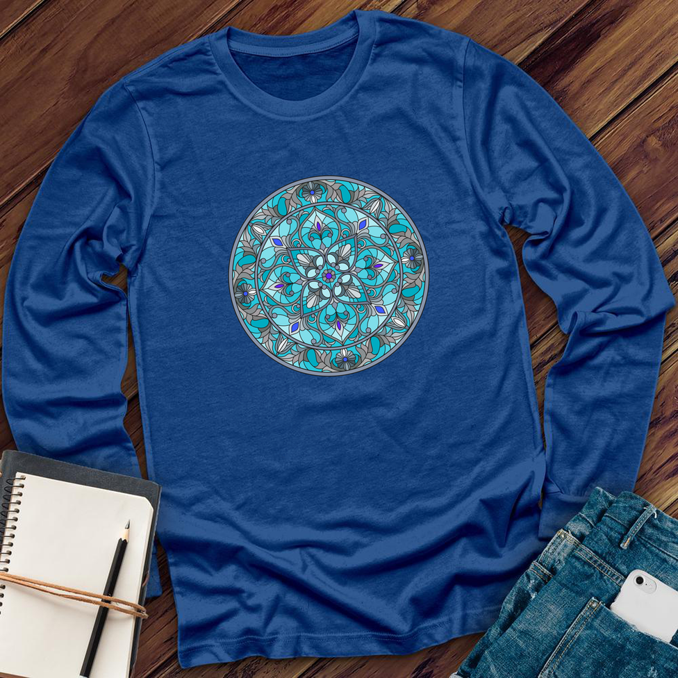 Teal Stained Glass Long Sleeve Image