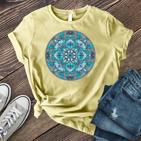 Teal Stained Glass T-Shirt – Cosmic Clothing Co.