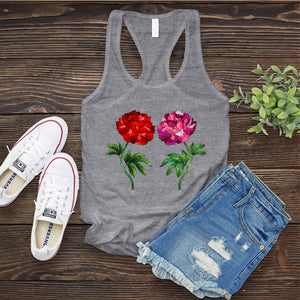 Colorful Glass Flowers Women's Tank Top