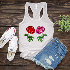 Colorful Glass Flowers Women's Tank Top