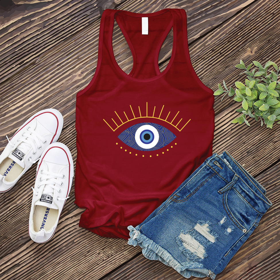 Golden Evil Eye Women's Tank Top Image